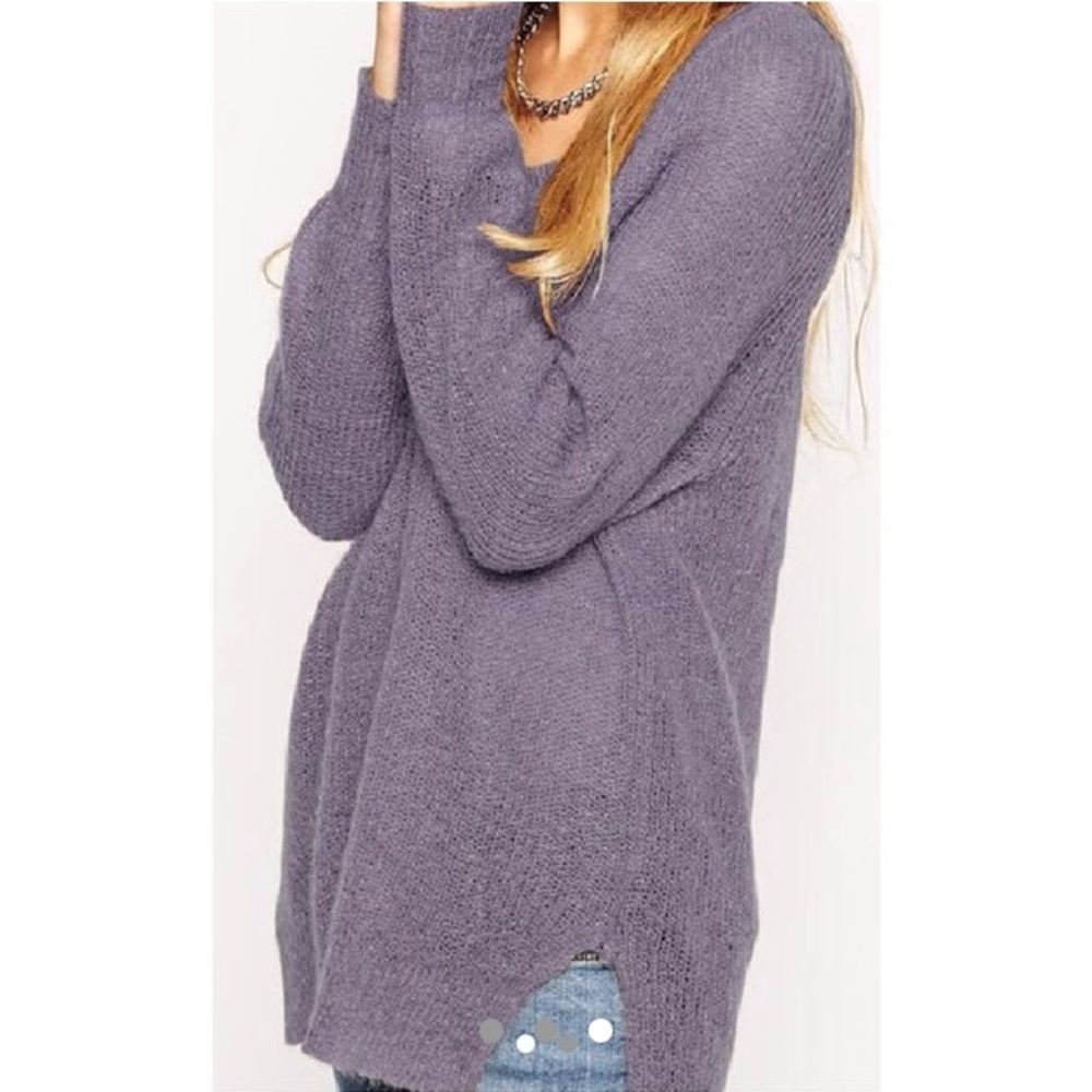ASOS Sheer Purple Sweater